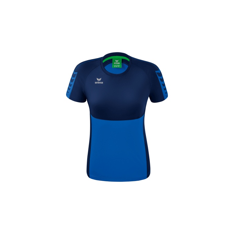 Erima Sport-Shirt Six Wings (100% Polyester, tailored cut, quick-drying) royal blue/navy blue Women